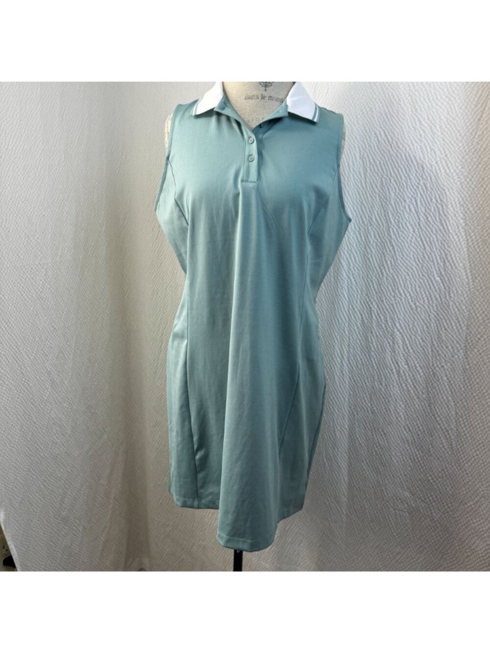 Tommy Bahama Golf Tennis Dress Aqua Blue Sleeveless Polo Stretch Size M - Picture 2 of 8